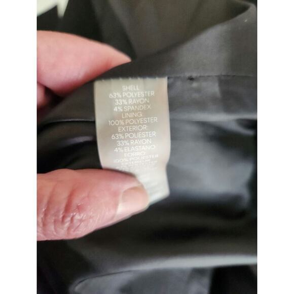 Calvin Klein knit double breasted trench sz 6 lined pockets belted old Money - Picture 8 of 9